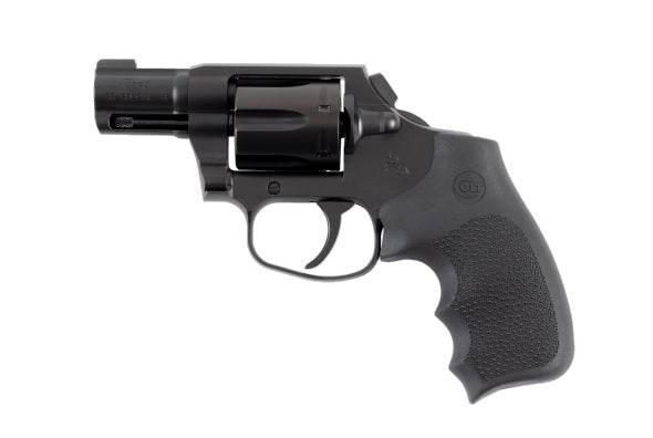 Colt Mfg COBRAMB2RNS Night Cobra 38 Special +P 6rd Shot 2" Black PVD Stainless Steel Barrel, Cylinder & Frame, Black Hogue Overmolded Grip, Exposed Hammer