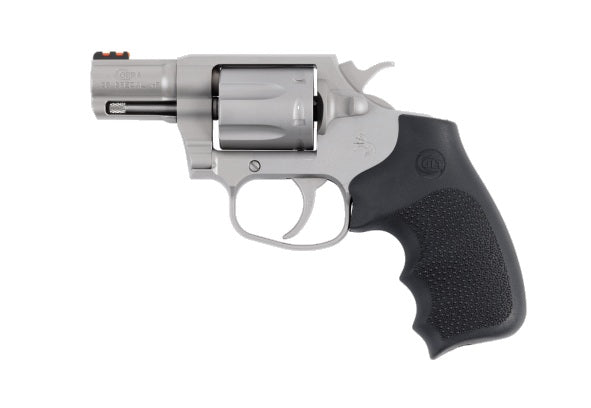 Colt Mfg COBRASM2RFO Cobra 38 Special +P 6rd Shot 2" Matte Stainless Barrel, Cylinder & Frame, Black Hogue Overmolded Grip, Exposed Hammer