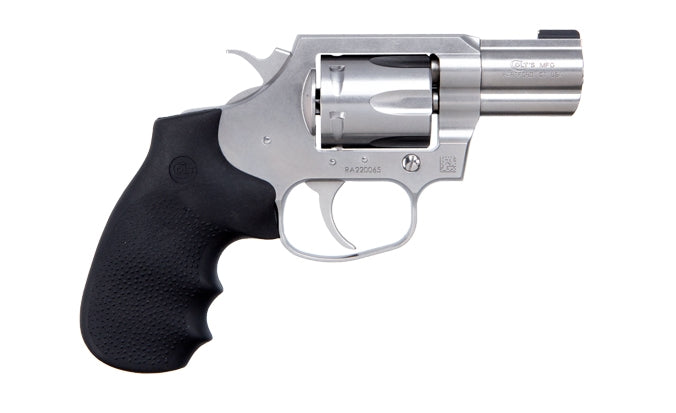 Colt Mfg KCOBRASB2BBS King Cobra Carry 357 Mag 6 Shot 2" DA/SA Brushed Stainless Steel Barrel, Cylinder & Frame, Black Hogue Rubber w/Finger Grooves Grip