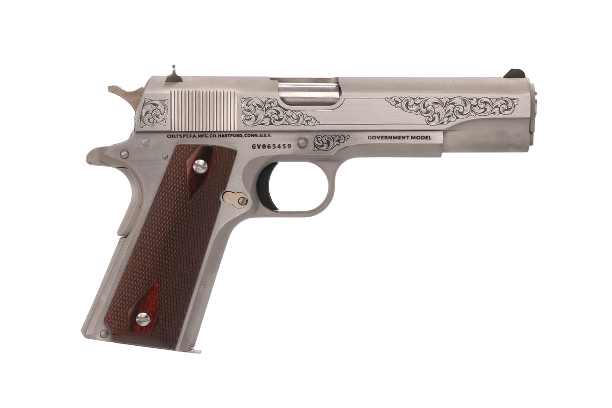 1911 GOVT 45ACP SS ENGRAVED TYLER GUNWORKS