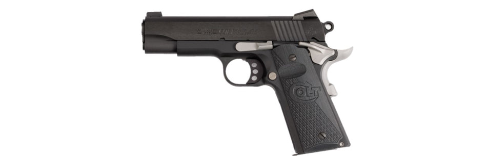 Colt Mfg O4840NC Night Commander 45 ACP 8+1 4.25" Blued Steel Barrel, Cerakote Serrated Aluminum Slide, Blued Cerakote Aluminum Frame w/Beavertail, Black G10 Grip