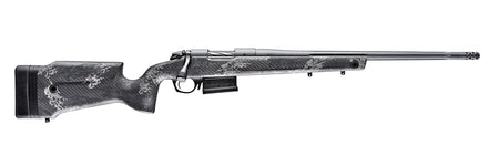 Bergara Rifles B14SM759 B-14 Crest 6.5 PRC 3+1 20" Fluted/Threaded, Sniper Gray Cerakote Barrel/Rec, Monte Carlo Carbon Fiber Stock with Black & Gray Splatter, Omni Muzzle Brake