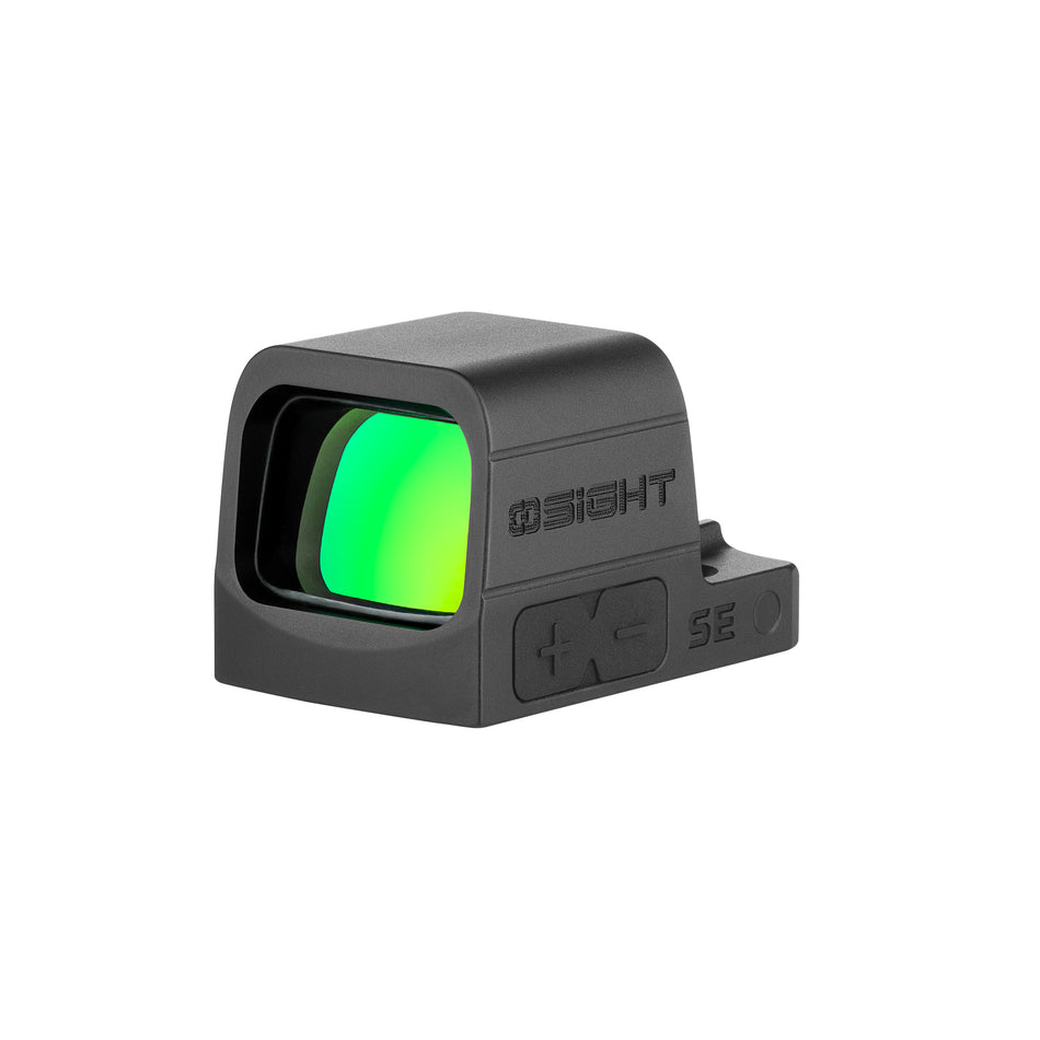Osight SE Enclosed Emitter 6 MOA Green Dot Sight with Side-Loading Battery and RMSc Footprint