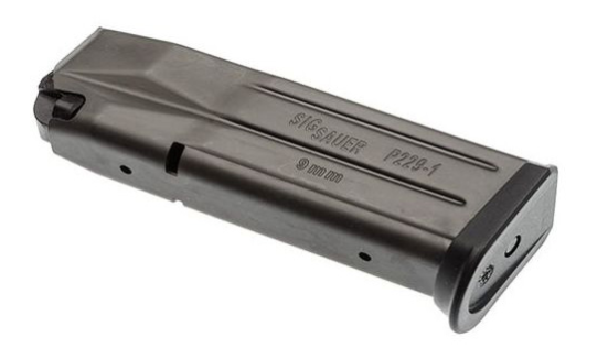 Sig Sauer P229 E2 9mm Luger 15-Round Black Steel Pistol Magazine