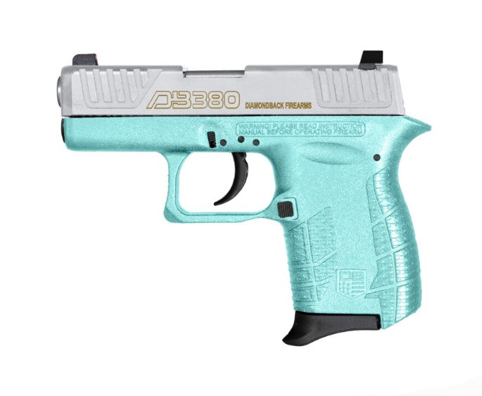 Diamondback DB0100E092 DB380 Gen4 Micro-Compact Frame 380 ACP 6+1, 2.80" Stainless Steel Barrel, Nickel Boron Serrated Stainless Steel Slide, Mint Polymer Frame w/Beavertail & Grip