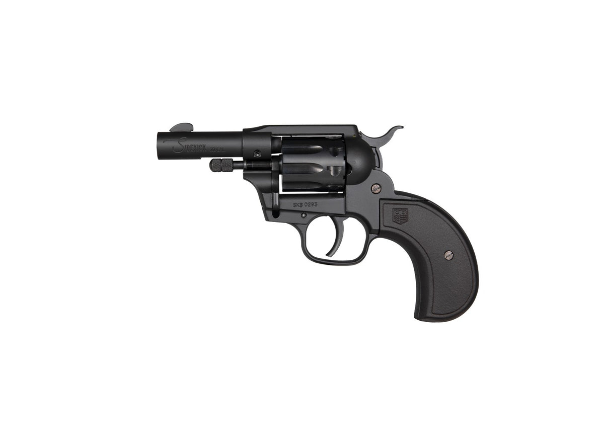Diamondback DB0600A001 Sidekick 22 LR/22 Mag 9 Shot 3" Black Cerakote Steel Barrel & Cylinder, Zinc Alloy Frame, Black Birdshead Polymer Grip, Hammer Safety, Exposed Hammer