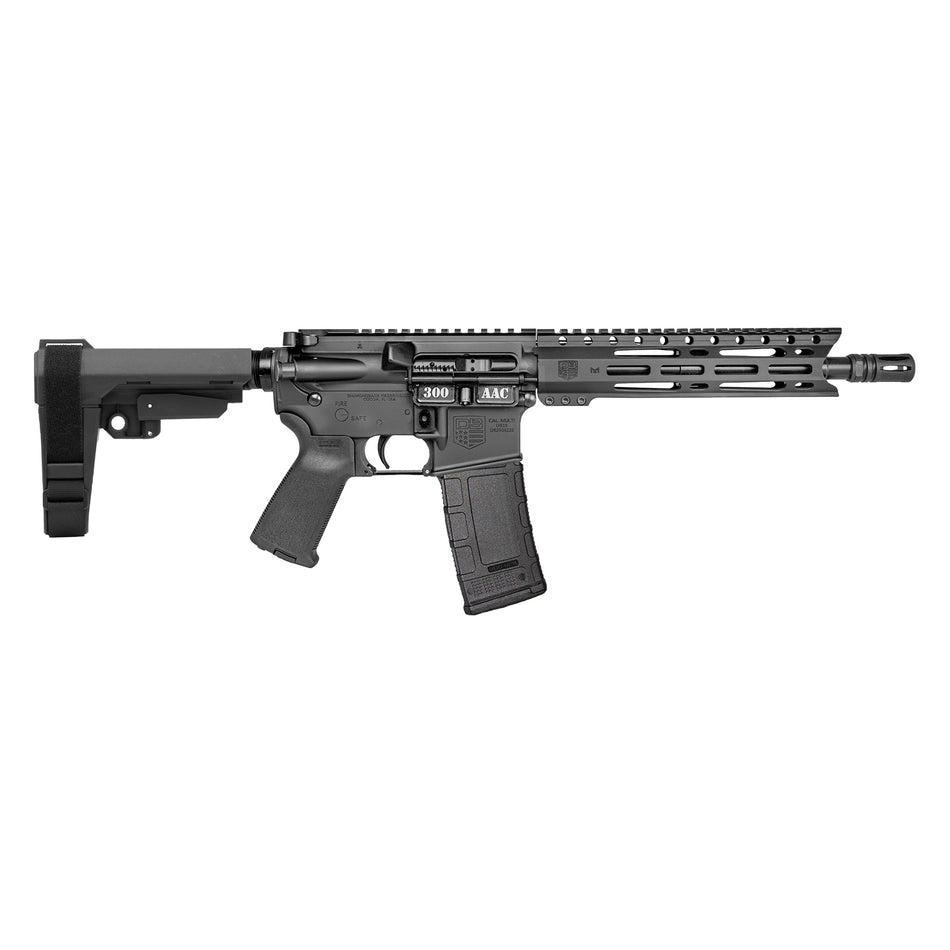 Diamondback DB1916B001 DB15 300 AAC 30+1 10" Black Hard Coat Anodized Heavy Barrel 9" M-LOK Handguard 7075-T6 Aluminum SBA3 Brace Magpul MOE Grip