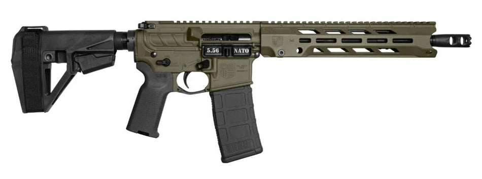 Diamondback DB1984K101 DB15 Obsidian 5.56 NATO 30+1 11.50" Black Nitride 11" M-LOK Handguard SBA5 Brace Magpul MOE K2 Grip