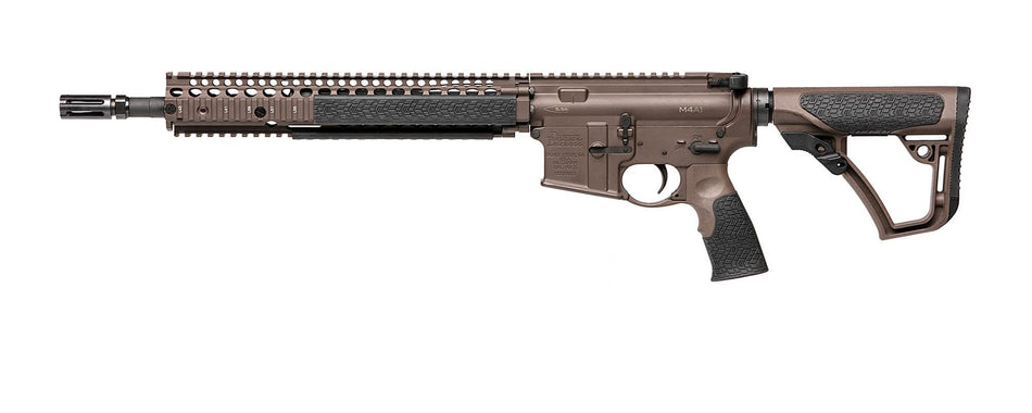 Daniel Defense 0208815126055 DDM4 M4A1 *CA Compliant 5.56x45mm NATO 14.50" 10+1 Mil-Spec Brown Cerakote 6 Position w/SoftTouch Overmolding Stock