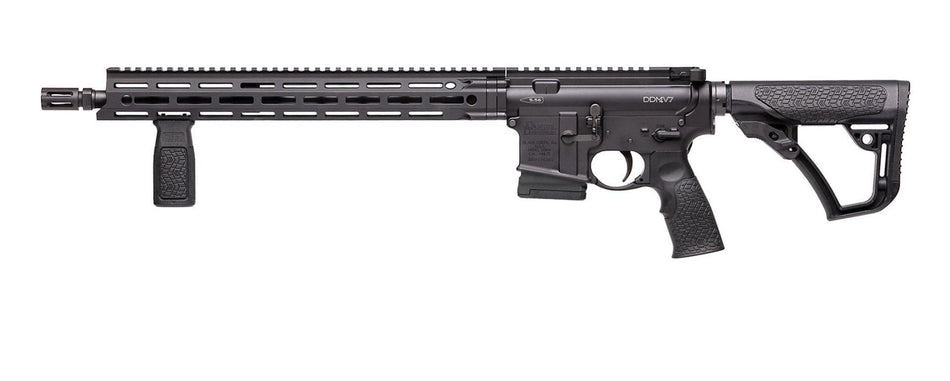 Daniel Defense 0212802081055 DDM4 V7 *CA Compliant 5.56x45mm NATO 16" 10+1 Black Hard Coat Anodized 6 Position w/SoftTouch Overmolding Stock