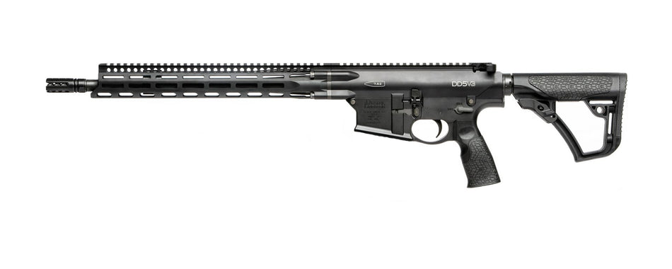 Daniel Defense 0215813210067 DD5 V4 *CO Compliant 7.62x51mm NATO 18" No Magazine Black Hard Coat Anodized Black Phosphate 6 Position w/SoftTouch Overmolding Stock Black Polymer Grip