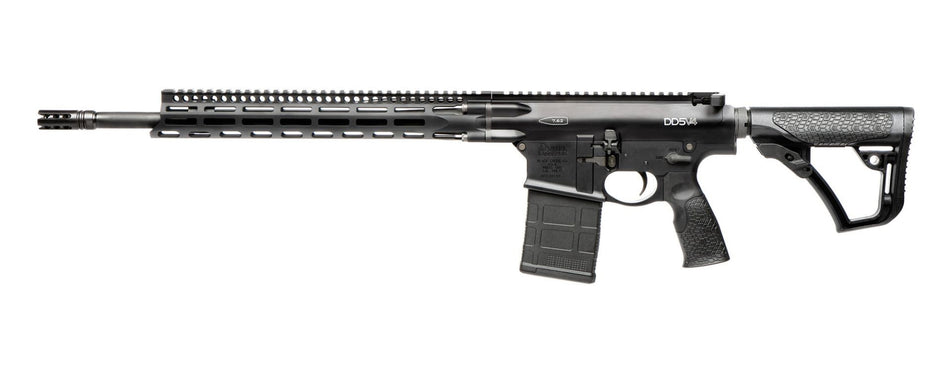 Daniel Defense 0215822207047 DD5 V4 6.5 Creedmoor 18" 20+1 Black Hard Coat Anodized 6 Position w/SoftTouch Overmolding Stock MLOK