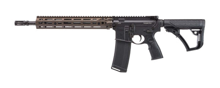Daniel Defense 0219104238047 M4A1 RIII 5.56x45mm NATO 14.50" 30+1, Black Rec/Furniture, OEM Stock & Grip, 12.50" FDE M-Lok Handgaurd, Ambi Controls, Pinned & Welded Flash Hider