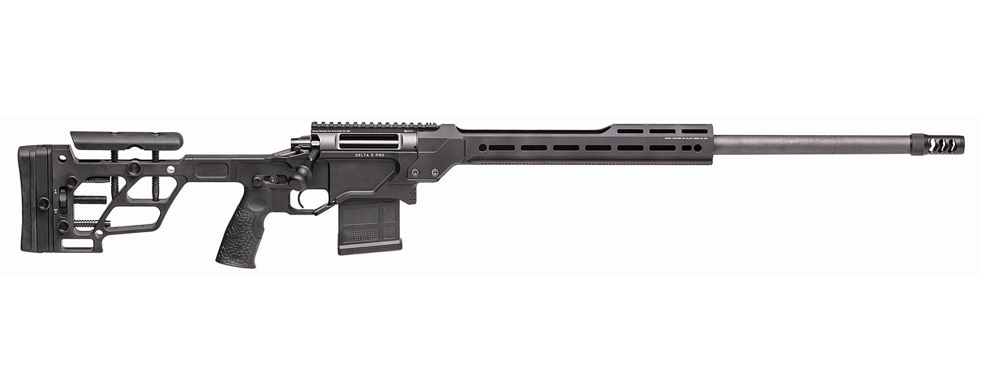 Daniel Defense 4215912079 Delta 5 Pro Varmint 6.5 Creedmoor 26" 10+1 Black Cerakote Black Adjustable w/Adjustable Cheek Piece & LOP Stock Black Polymer Grip Right Hand