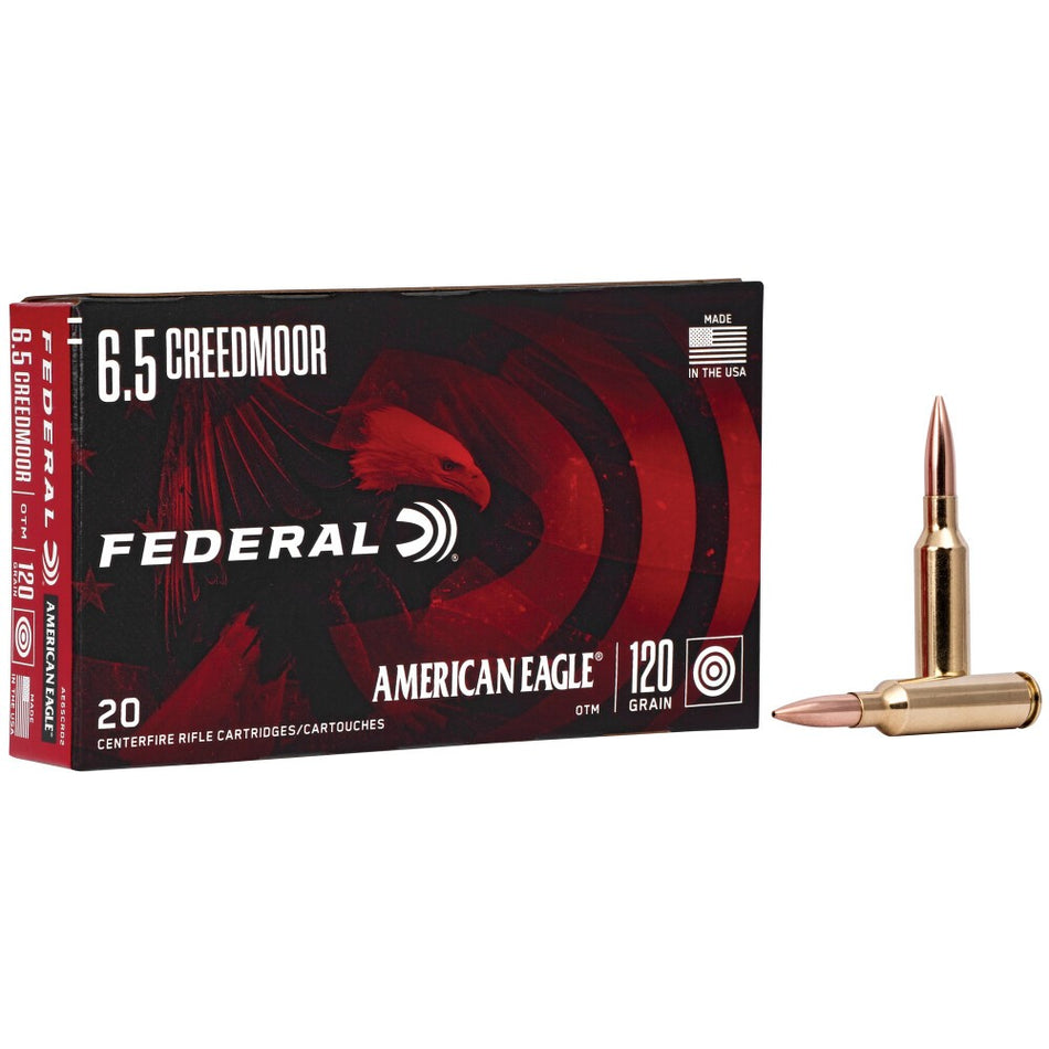 Federal AE65CRD2 American Eagle 6.5 Creedmoor 120 gr Open Tip Match (OTM)