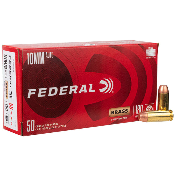 Federal WM5221 Champion Training 10mm Auto 180 gr Full Metal Jacket (FMJ)