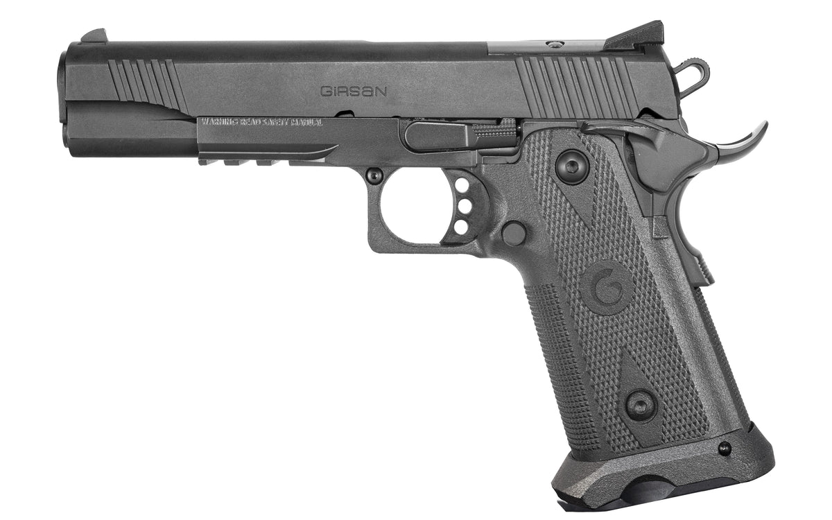 Girsan 395000 Witness2311 10mm Auto 15+1 5" Black Steel Barrel, Black Optic Ready/Serrated Steel Slide, Black Polymer Frame w/Beavertail & Picatinny Rail, Black Checkered Polymer Grip, Ambidextrous