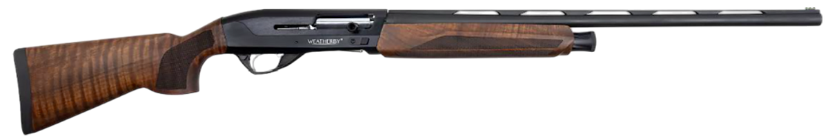 Weatherby EUC22024PGM Element II Upland Compact 20 Gauge Semi-Auto 3" 2+1 24" Black Vent Rib Bore Barrel, Black Receiver, Fixed Walnut Stock