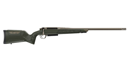 Christensen Arms 8011505500 Evoke Hunter 25 Creedmoor 4+1 22" Smoked Bronze Cerakote Threaded Barrel, Smoked Bronze Cerakote Drilled & Tapped Receiver, OD Green Fixed Synthetic Stock
