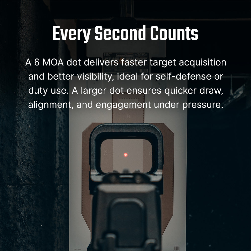 Osight K RMSc Footprint 6 MOA Red Dot Sight with Side-Loading Battery Design