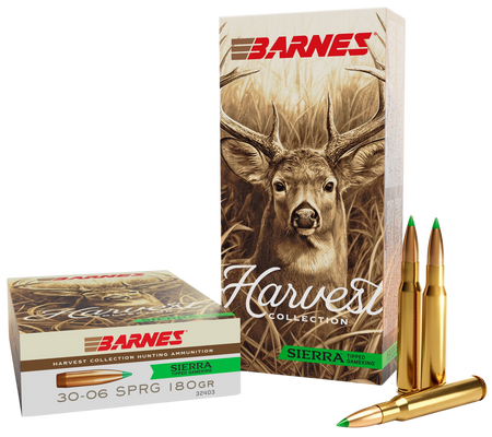 Barnes Bullets 32403 Harvest 30-06 Springfield 180gr Sierra Tipped GameKing 20 Per Box/10 Case