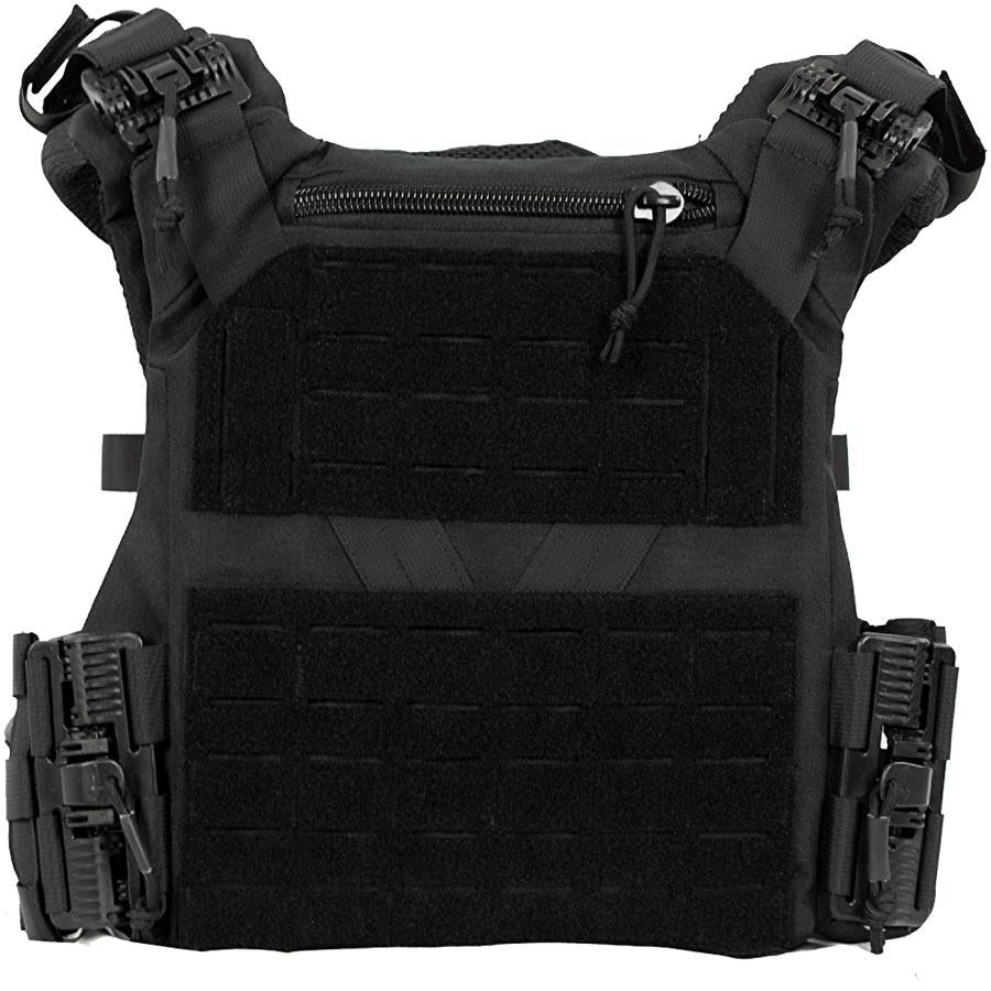 Full Forge Gear Shelter Black Plate Carrier - Adjustable Ballistic Vest