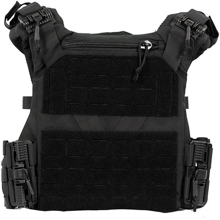 Full Forge Gear Shelter Black Plate Carrier - Adjustable Ballistic Vest