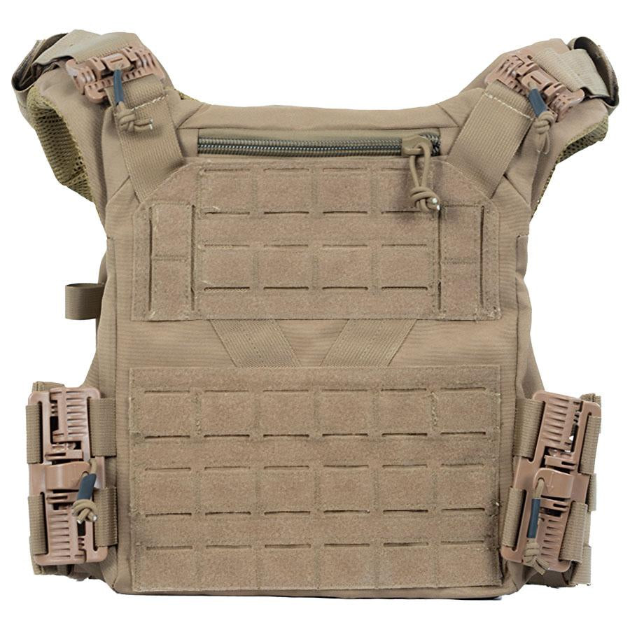 Full Forge Gear Shelter Tan Plate Carrier - Adjustable Ballistic Vest