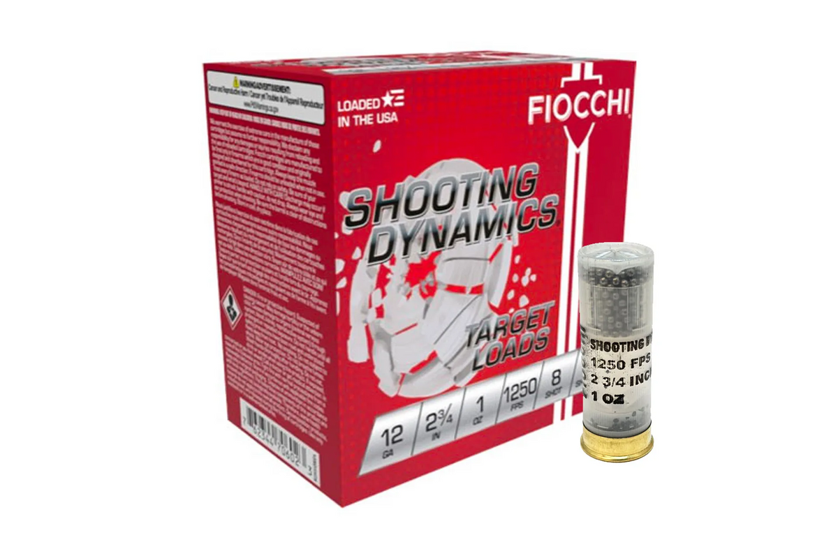 Fiocchi Shooting Dynamics Shotgun Ammo 12 Gauge 2.75 in 1-1/8 oz 8 Shot