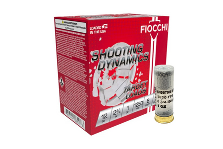 Fiocchi Shooting Dynamics Shotgun Ammo 12 Gauge 2.75 in 1-1/8 oz 8 Shot