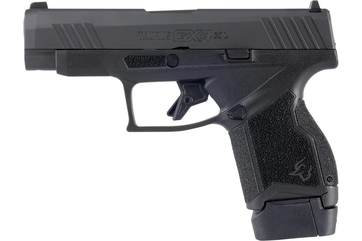 Taurus 1GX4XL94110 GX4XL Micro-Compact Frame 9mm Luger 10+1 3.70" Black DLC Steel Barrel, Black Gas Nitride Serrated Alloy Steel Slide, Black Polymer Frame & Grip, Right Hand