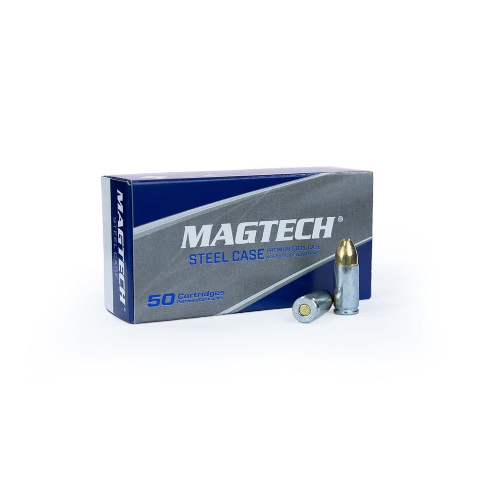 Magtech 9mm Luger 124 Grain Full Metal Jacket(FMJ) Steel Case