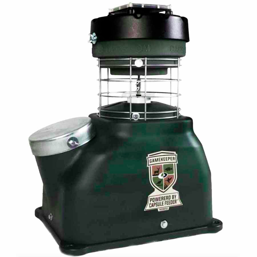 Capsule Feeders Gamekeeper 100 lb Game Feeder CAP-100 with Timer and Solar Panel