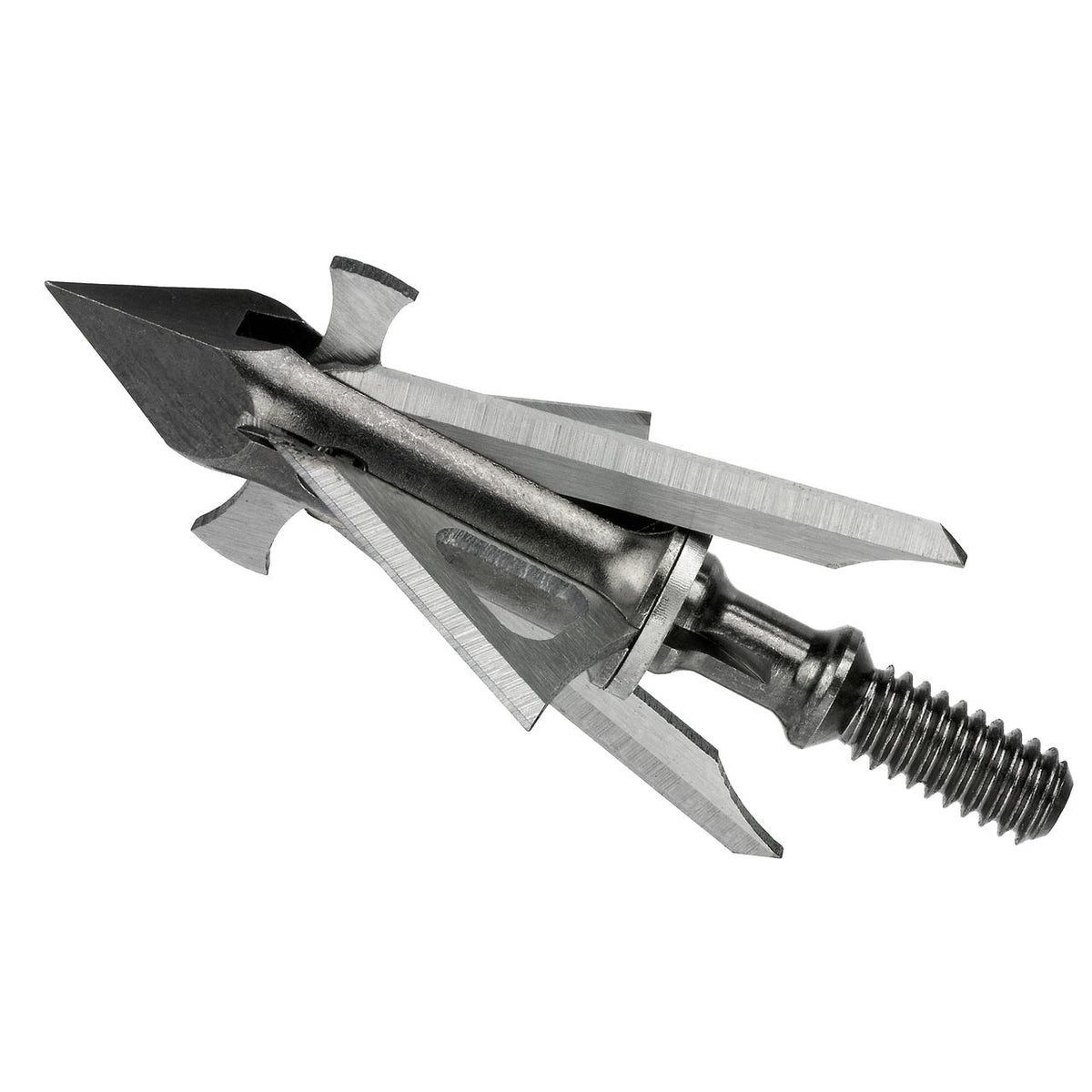 Muzzy Trocar Crossbow HB-Hybrid 4-Blade Broadhead 100gr 1 x 1-5/8 Inch Cut 3-Pack