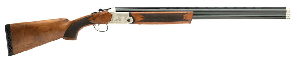 Gforce Arms GF541028 GF5 Filthy Pheasant Full Size 410 Gauge Break Open 3" 2rd 28" Black Over/Under Vent Rib Barrel, Nickel Plated Aluminum Receiver, Fixed Turkish Walnut Stock, 5 Chokes