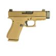 Glock 43X MOS FDE Handgun 9mm Luger 10rd Magazines(2) 3.4" Barrel Compensator Accessory Rail USA Made Suppressor Height Sights