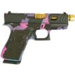 Glock 43X "Ferris" Handgun 9mm Luger 10rd Magazines(2) 3.41" Threaded Gold Barrel Front Rails