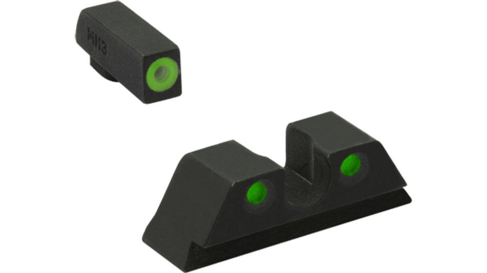 Meprolight Hyper-Bright ML41231 Green Ring Front/Green Rear Sights Kimber DASA Revolvers