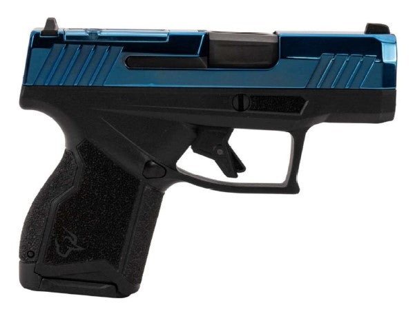 Taurus 1-GX4M931-10B GX4 Micro-Compact Frame 9mm Luger 10+1 3.06" Satin Black DLC Stainless Steel Barrel, Blue PVD Serrated Alloy Steel Slide, Matte Black Stainless Steel Frame, Textured Grip