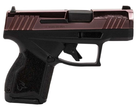 Taurus 1-GX4M931-10RG GX4 Micro-Compact Frame 9mm Luger 10+1 3.06" Satin Black DLC Stainless Steel Barrel, Rose Gold PVD Serrated Alloy Steel Slide, Matte Black Stainless Steel Frame, Textured Grip
