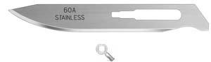 Havalon #60A Stainless Steel Blades for Piranta Knives One Dozen