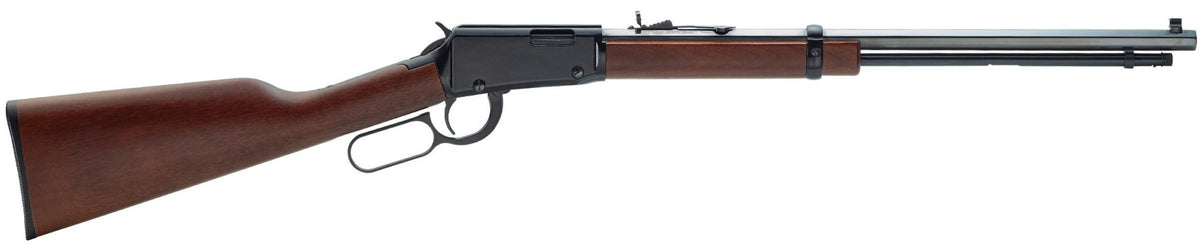 Henry H001T22M Frontier 22 WMR 13+1 20" Blued Octagon Barrel, Black Aluminum Receiver, American Walnut Straight Grip Stock
