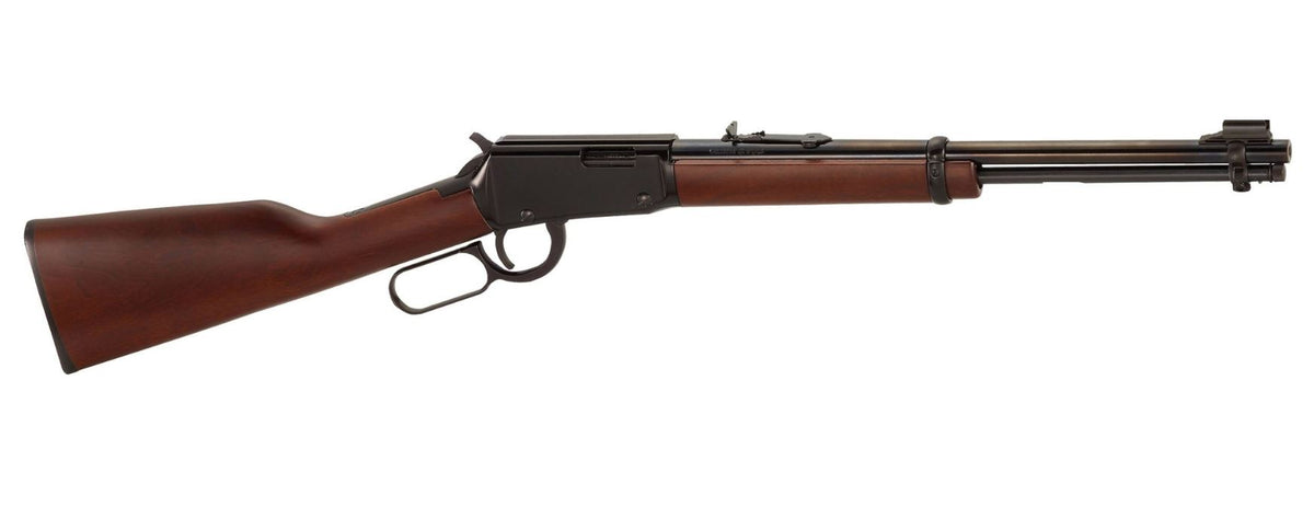 Henry H001Y22M Classic Youth 22 WMR 10+1 16.50" Blued Barrel, Black Aluminum Grooved Receiver, American Walnut Straight Grip Stock