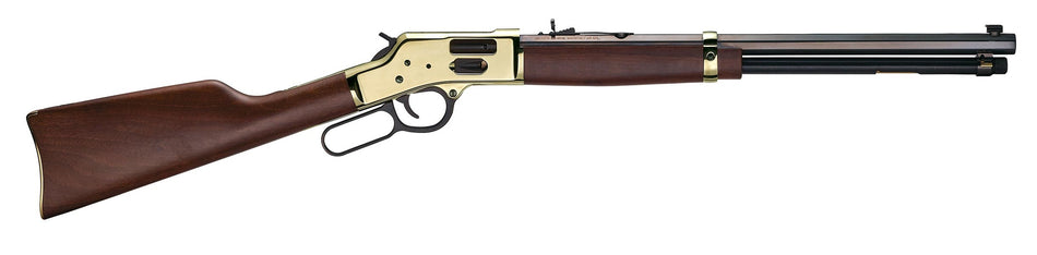 Henry H006GM Side Gate 357 Mag/38 Special 10+1 20" Blued Octagon Barrel, Polished Brass Rec, American Walnut Stock, Adj. Sight