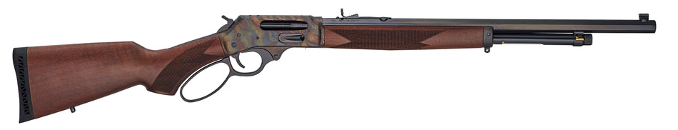 Henry H010GCC Side Gate Full Size 45-70 Gov 4+1 22" Blued Octagon Barrel, Color Case Hardened Steel Receiver, American Walnut Stock Right Hand
