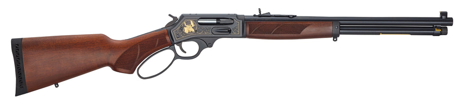Henry H010GWL Side Gate Wildlife Full Size 45-70 Gov 4+1 18.43" Blued Steel Barrel, Blued Steel Receiver, Fancy American Walnut Stock Right Hand