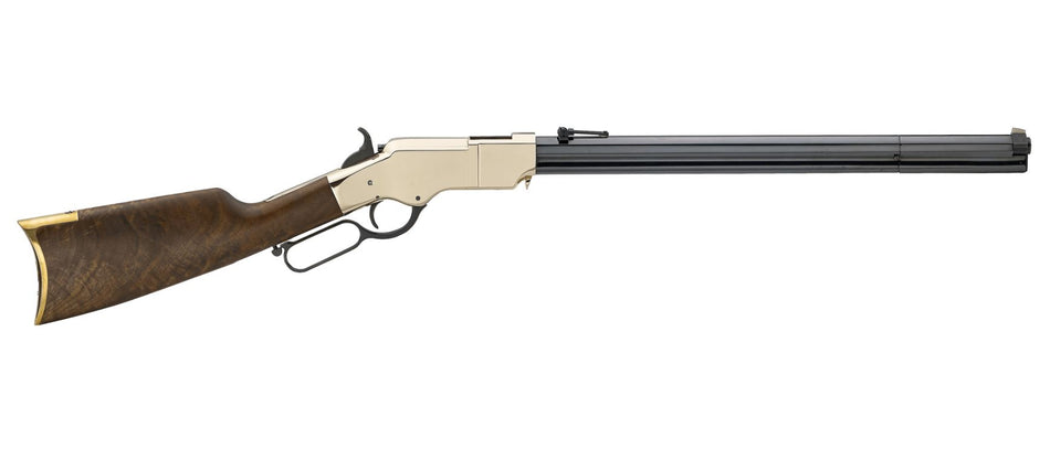 Henry H011R Original Rare Carbine Full Size 44-40 Win 10+1 20.50" Blued Octagon Barrel, Brass Polished Brass Receiver, Fancy American Walnut Wood Stock Right Hand