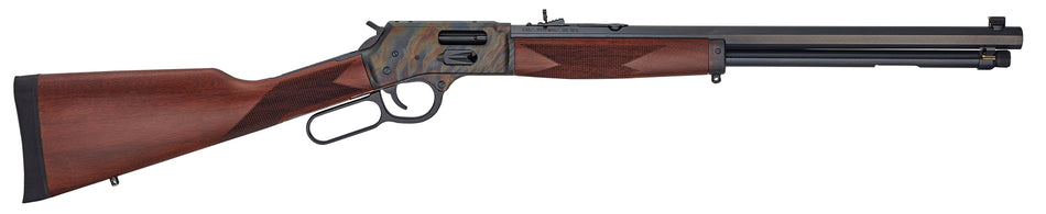 Henry H012GCCC Big Boy Side Gate Full Size 45 Colt (Long Colt) 10+1 20" Blued Octagon Barrel, Color Case Hardened Steel Drilled & Tapped Receiver, American Walnut Fixed Stock, Right Hand