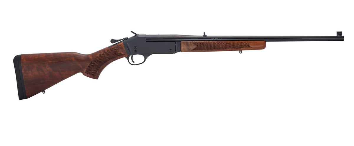 Henry H015Y243 Single Shot Youth 243 Win 1rd 22" Blued Steel Barrel, Blued Steel Receiver, American Walnut Stock, Right Hand