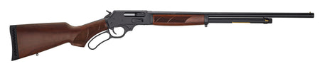 Henry H018G410 Side Gate Full Size 410 Bore Lever 2.50" 6+1 24" Blued Steel Barrel, Blued Drilled & Tapped Steel Receiver, Fixed American Walnut Wood Stock, Right Hand